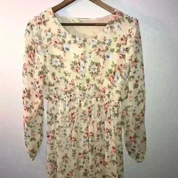 Floral 🌸 Long-Length Dress - Picture 1 of 4